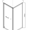 Душевая дверь в нишу Vincea Stile 90х200 R профиль сталь стекло прозрачное VSS1-2ST9090CLB-R - 2