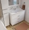 Мебель для ванной STWORKI Хальмстад 100 белая, под дерево (комплект, гарнитур) 505729 - 4