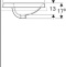 500.726.01.2 Geberit VariForm Раковина встраиваемая в столешницу овальной формы, 60х48 см, с отв. под смеситель, без отв. перелива - 1