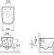 Комплект Система инсталляции для унитазов Grohe Rapid SL 38775001 4 в 1 с кнопкой смыва + Чаша для унитаза подвесного Jacob Delafon Vox EDM102-00 - 13