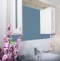 Зеркало-шкаф Бриклаер Бали 120 светлая лиственница, белый глянец 4627125411984 - 2