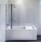 Комплект акриловой ванны со шторкой и душевой системой AM.PM Gem 170x70 белая W90ASET-170D3W5 - 1