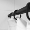 Набор колец  для шторы в ванную комнату цвет черный IDDIS  RID013P - 1