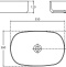 Раковина Allen Brau Fantasy Oval 55x36, коричневая 4.11022.TP - 6