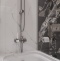 Смеситель для ванны с душем DIWO Смоленск SM-03cr хром, однорычажный, настенный, глянцевый - 1