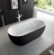 Акриловая ванна BelBagno 150х80 черный, матовый  BB70-1500-800-W/NM - 4