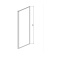 AQ ARI WA 09020BL Неподвижная душевая стенка 900x2000, для комбинации с дверью, профиль черный, стекло прозрачное - 3