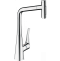 Кухонный смеситель Hansgrohe Metris Select M71 однорычажный, 320, с вытяжным душем, 2jet, sBox, хром 73816000 - 0