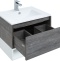 Мебель для ванной STWORKI Карлстад 60 дуб рошелье, с белой полкой, в стиле лофт, подвесная (комплект, гарнитур) 440535 - 8