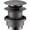 Донный клапан для раковины Hansgrohe шлифованный черный хром 50100340 - 0