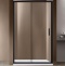 Душевая дверь Vincea Garda 130х190 черная стекло прозрачное VDS-1G130CLB - 0