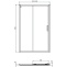 Душевая дверь Ideal Standard Connect 2 130 профиль белый стекло прозрачное K968501 - 1