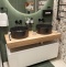 Мебель для ванной STWORKI Ольборг 120 столешница дуб французский, без отверстий, 2 тумбы 60 + 2 раковины BOCCHI Vessel, черная 483411 - 2