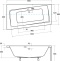 Акриловая ванна Besco Infinity 150x90 L WAI-150-NL - 4