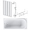 Комплект акриловой ванны со шторкой и душевой системой AM.PM Like 150x70 белая W80ASET-150AC - 0