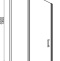 AE12-N-120H190U-CT Aquanet Cinetic, дверь в нишу 1200мм, хром, прозр.6мм (243621) - 11