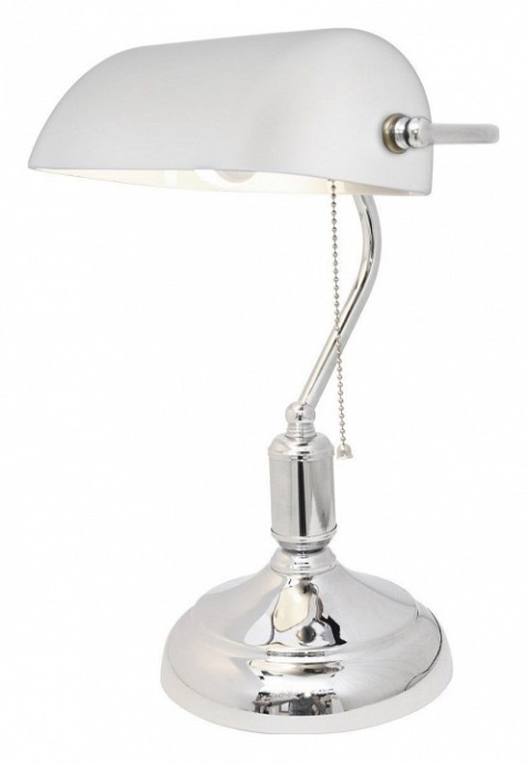 Настольная лампа декоративная LUMINA DECO Banker LDT 305 WT+CHR - 0