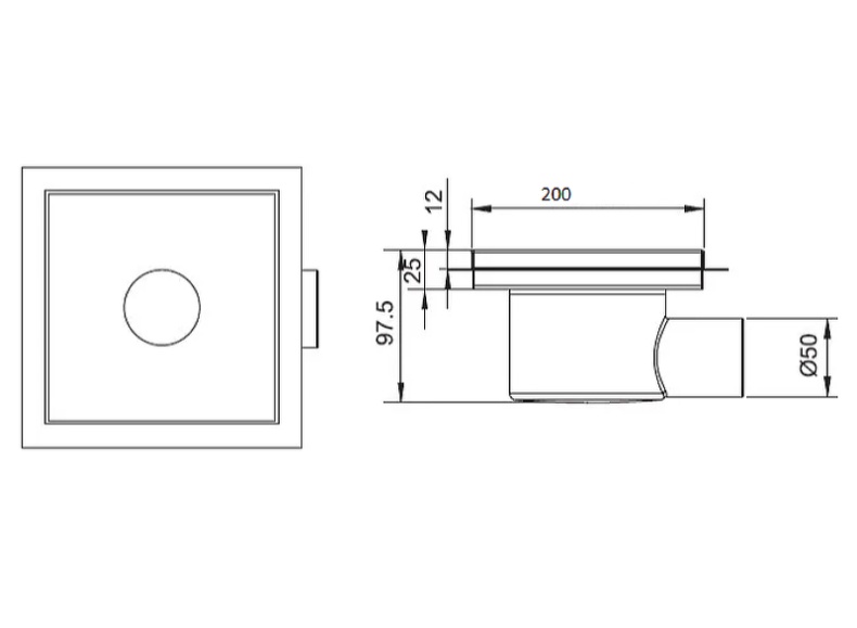 Душевой трап RGW Shower Drain SDR-11 Q с решеткой под плитку 21211120-02 - 4