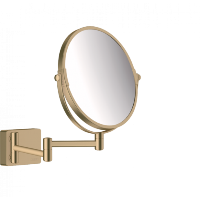 Косметическое зеркало Hansgrohe AddStoris шлифованная бронза 41791140 - 0