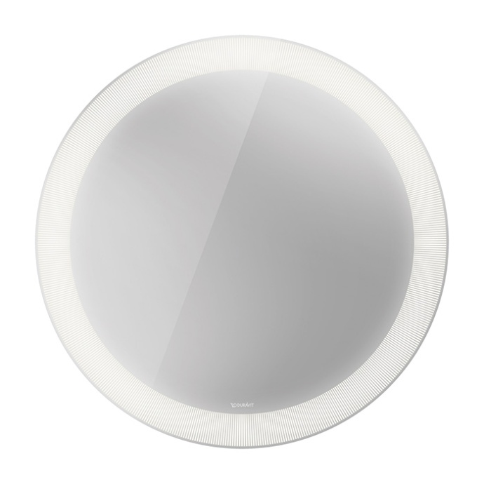 Duravit Happy D.2 Plus Зеркало круглое d700 мм, декор: radial, LED 3500, 31w, сенсор, регулировка яркости, приглушение света + выключатель HP7480S0000 - 0