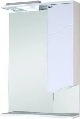 Зеркало-шкаф Onika Лайн 58 R с подсветкой, белый  205820 - 0
