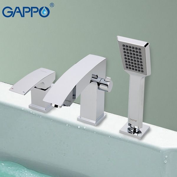 Смеситель на борт ванны Gappo хром глянцевый G1107 - 0
