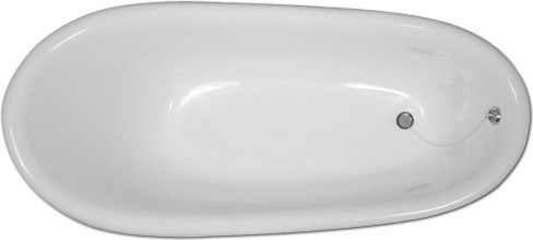 Ванна из искусственного камня Фэма Салерно белая, белые ножки САЛЕРНО-BI - 5