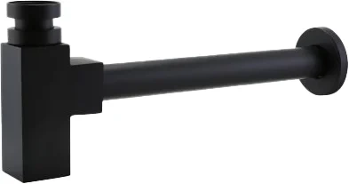 Сифон для раковины BelBagno черный, матовый  BB-SMQ2-NERO - 0