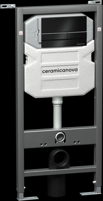 Система инсталляции для унитазов Ceramica Nova Envision с кнопкой Flat черной матовой CN1002B - 0