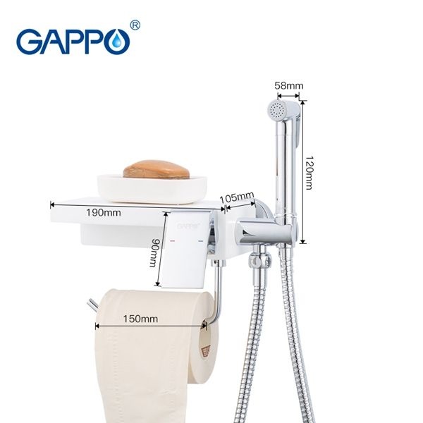 Гигиенический душ Gappo Gyron со смесителем G7296 - 8