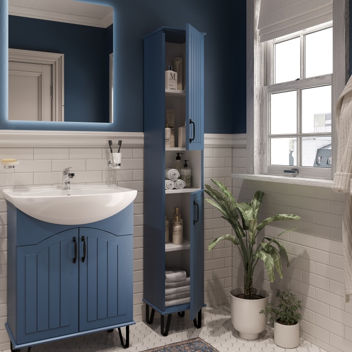 Мебель для ванной DIWO Сочи 65 синяя 564076 - 2