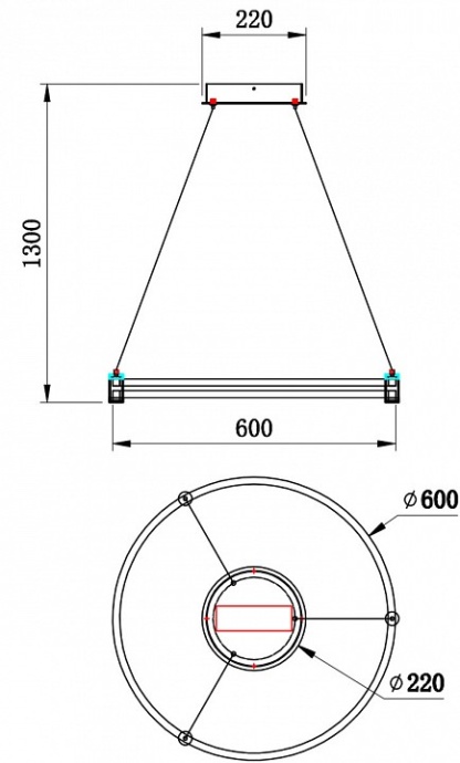 Подвесной светильник Stilfort Tooring 4006/02/01P - 2