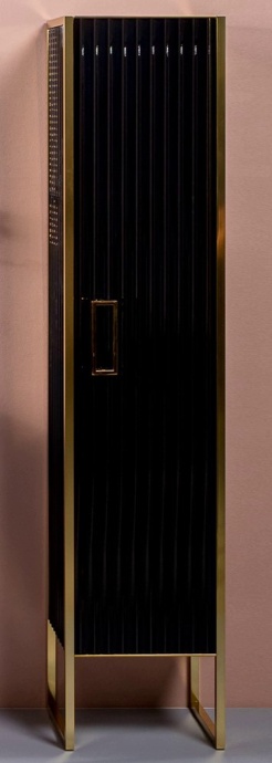 Шкаф-пенал Armadi Art Monaco R черный глянец - золото 868-BG-R - 0