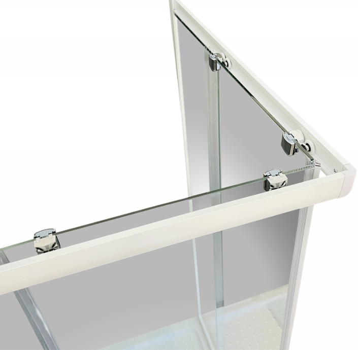 Душевой уголок Royal Bath HPD 110x100 профиль белый стекло прозрачное RB1110HPD-T - 2