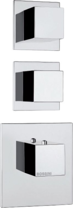 Термостат Bossini Cube 2 Outlets LP Z032203 для ванны с душем, хром Z032203.030 - 1