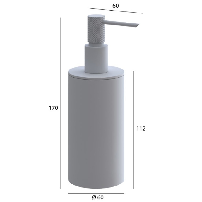 Дозатор для жидкого мыла настенный Boheme Uno белый матовый 10977-MW - 1