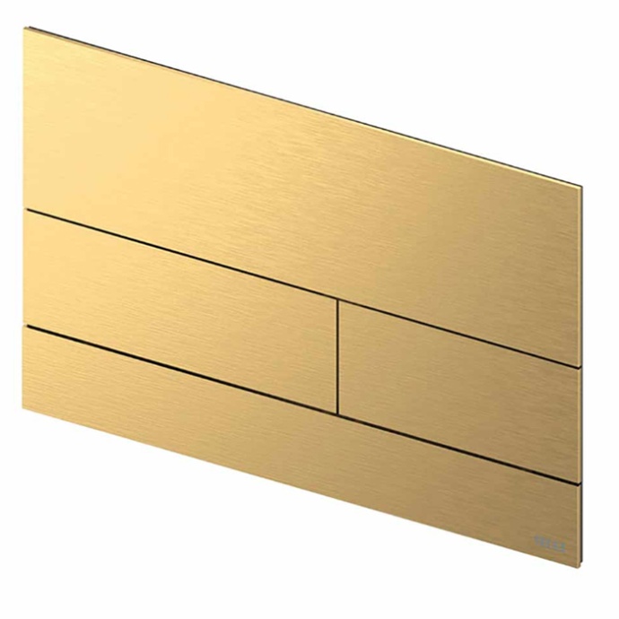 TECEsquare II. Панель смыва, металл, PVD Brushed Gold Optic 9240838 - 0