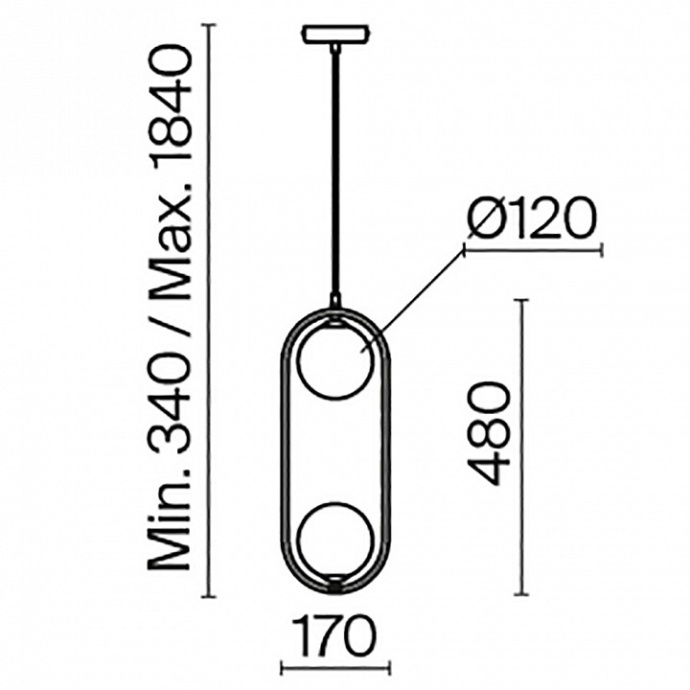 Подвесной светильник Maytoni Ring MOD013PL-02BS1 - 5