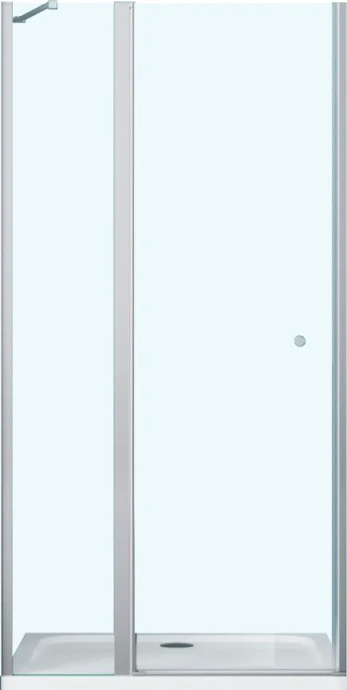 Душевая дверь BelBagno Etna 120(60/60)х195 профиль хром стекло прозрачное ETNA-60/60-C-Cr - 0