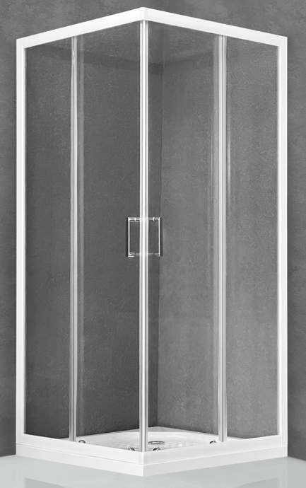 Душевой уголок Royal Bath HPD 75х90 профиль белый стекло прозрачное RB9075HPD-T - 0