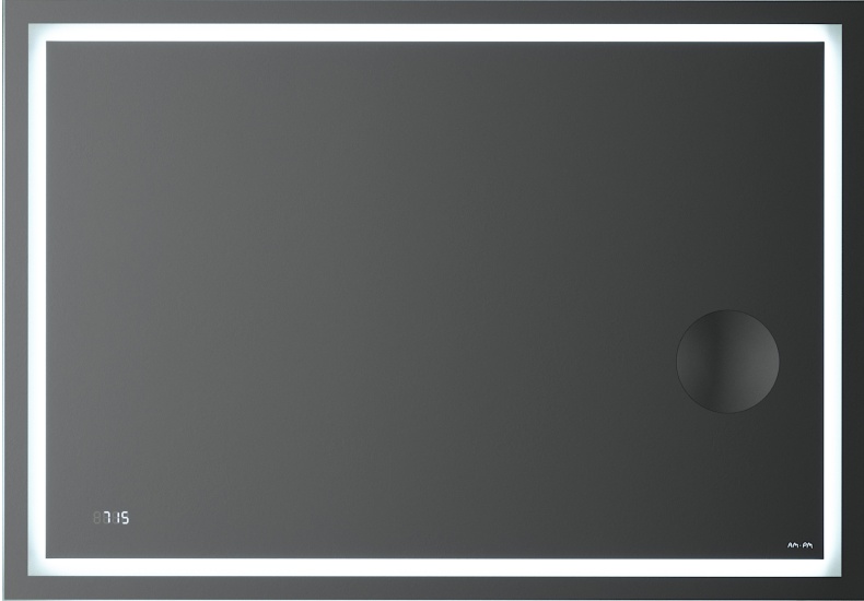 Зеркало AM.PM Gem 100 с LED-подсветкой, часами и косметическим зеркалом M91AMOX1003WG - 0