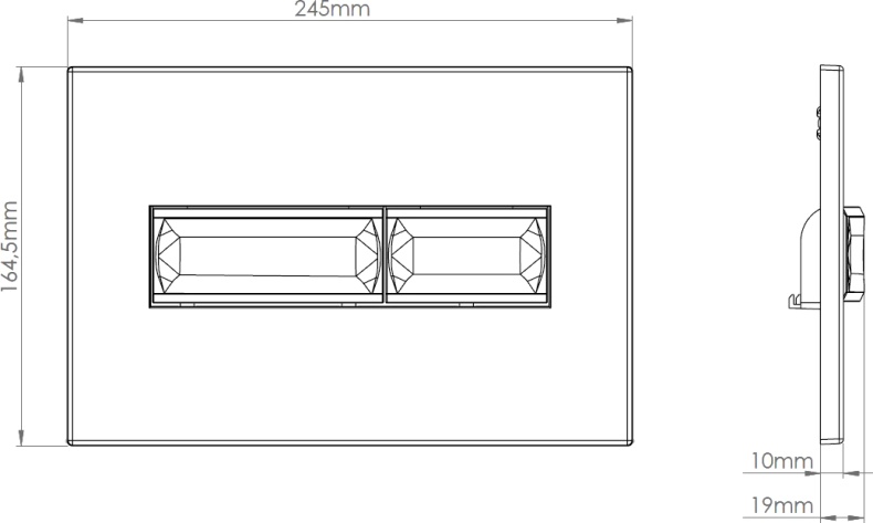 Комплект Унитаз подвесной Seramiksan Petite A101002H с микролифтом + Система инсталляции для унитазов DIWO 4501 + Кнопка смыва DIWO 7325 золотая 577751 - 9