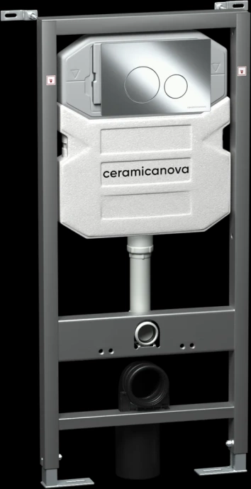 Система инсталляции для унитазов Ceramica Nova Envision с кнопкой Round хром CN1001CH - 0
