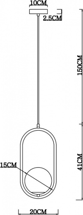 Подвесной светильник Arte Lamp Matisse A7745SP-1AB - 2