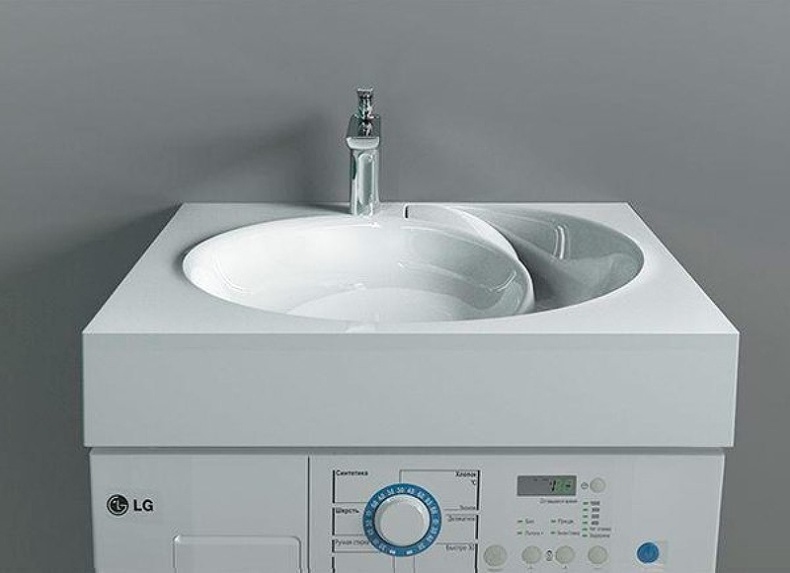 Раковина Stella Polar Киото 60 на стиральную машину белый SP-00000796 - 2