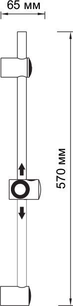 Душевая штанга Wasserkraft A012 матовый хром - 2