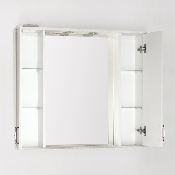 Зеркало-шкаф Style Line Олеандр-2 90/С Люкс, рельеф пастель ЛС-00000484 - 1