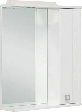 Зеркало-шкаф Onika Лига 52 R с подсветкой белый  205202 - 0