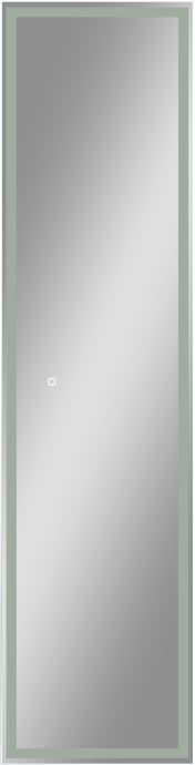 Шкаф-пенал с зеркалом STWORKI Кронборг МВК104 40, с подсветкой, белый - 6