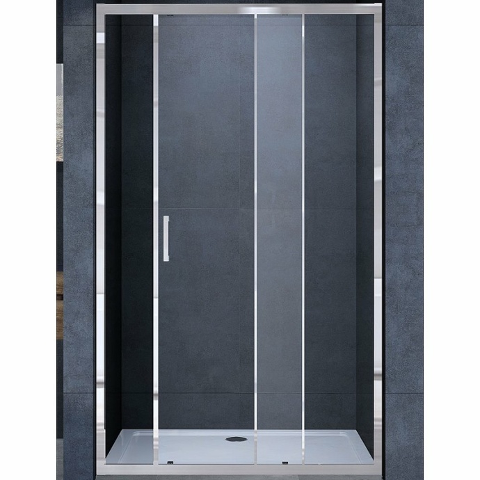 Душевая дверь Vincea Alpha 150 хром стекло прозрачное VDS-3AL150CL - 0